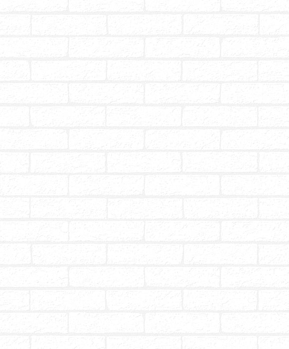 Seabrook Designs Slater Faux Brick Blancito Wallpaper PR20000