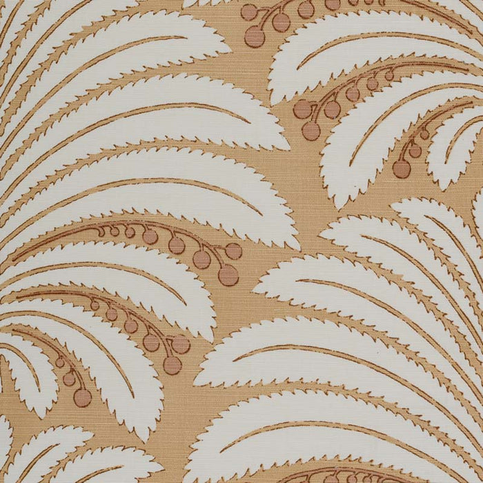 Quadrille Palm Garden Beige / Hazelnut / Brown Fabric Sample 307200F-109