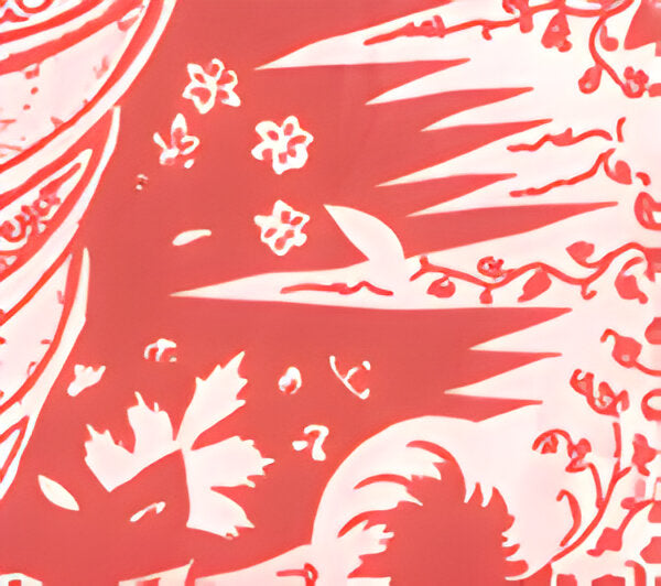 Quadrille Les Indiennes Sky On Tint Fabric Sample 302660F