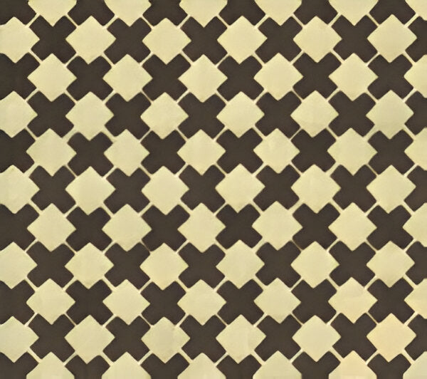 China Seas Double Cross One Color Brown Fabric 4125-06