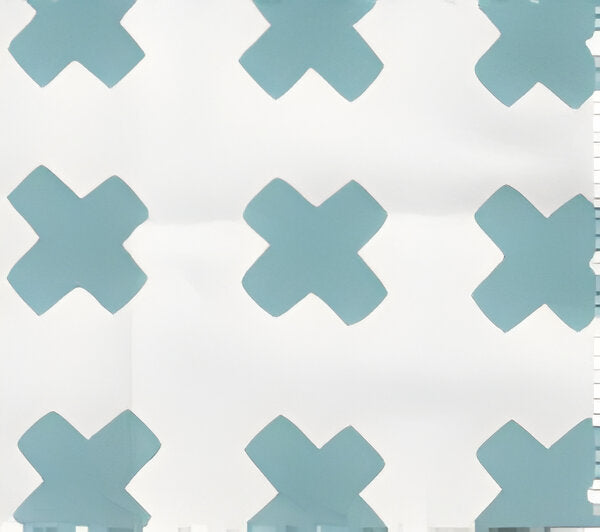 China Seas Cross Check New Blue Fabric 4130-01