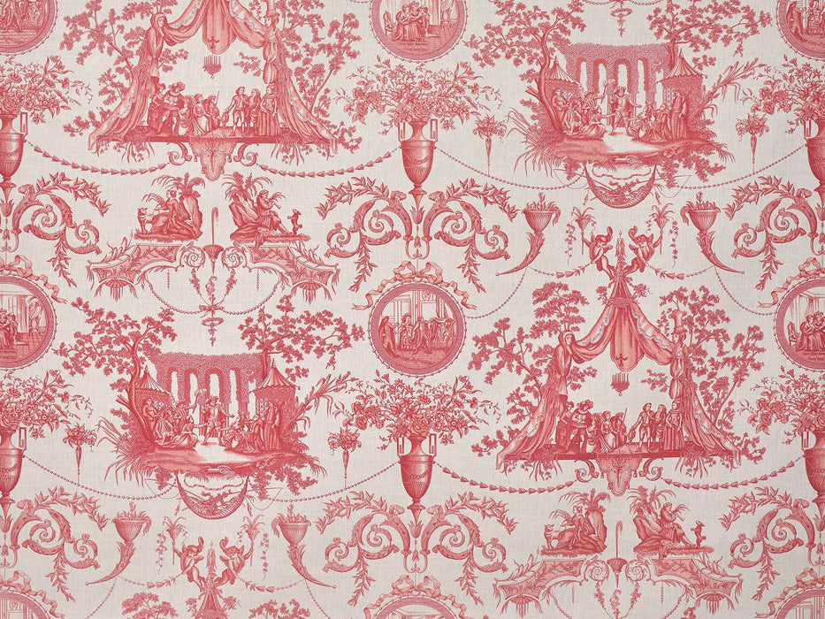 Braquenie Mariage De Figaro Corail Fabric Sample B7688003