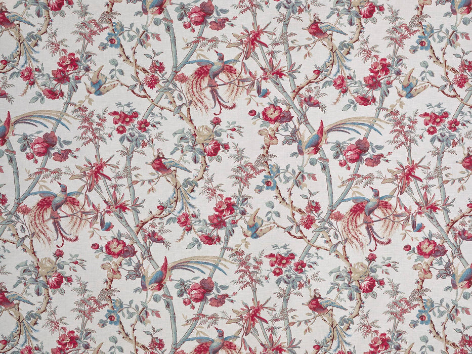 Braquenie Oiseaux De Paradis Terracotta Fabric Sample B7694002