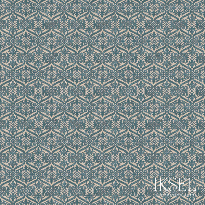 Schumacher Loredan Peacock Fabric RF901CS57