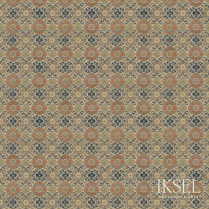 Schumacher Manchu Medallions Original Fabric RF910CS01