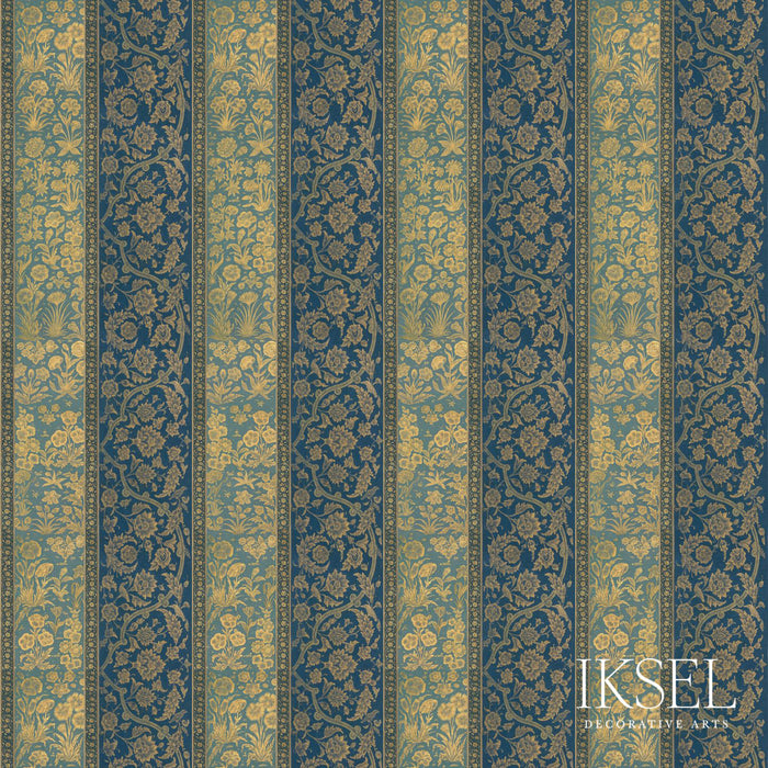 Schumacher Nur Jahan Stripe Linen Original Fabric RF922BCS01