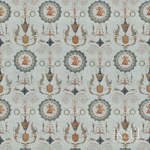 Schumacher Directoire Medallions Original Wallpaper RW410CS01-255