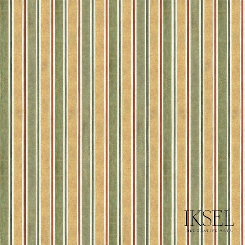Schumacher Kubilai's Stripe Original Wallpaper RW713CS01-255