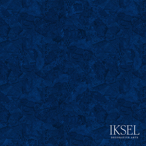 Schumacher Palace Mosaic Midnight Wallpaper RW802CR70-255