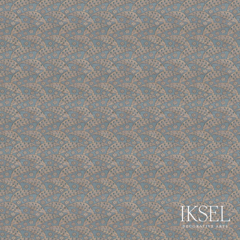 Schumacher Saz Leaves Nattier Wallpaper RW917CR51-255