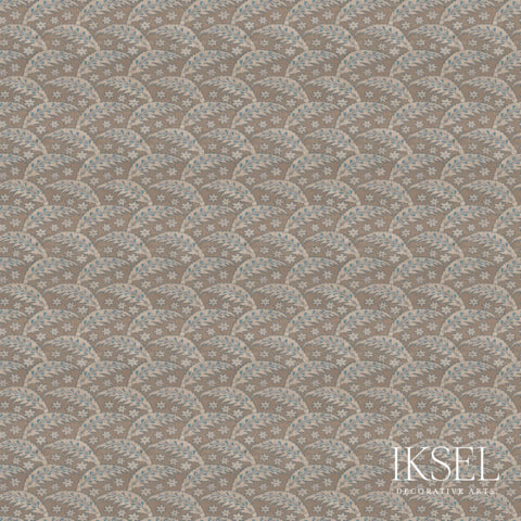 Schumacher Saz Leaves Tawny Wallpaper RW917CR56-255