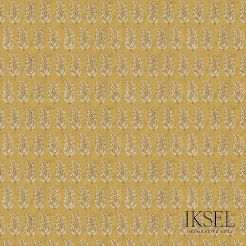 Schumacher Safavid Boteh Gold Wallpaper RW927CR71-255