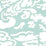 China Seas San Marco Reverse Aqua Wallpaper Sample 2335-42WP