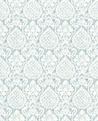 Scalamandre Morissey Gold Blue Wallpaper Sample SCWP5MF050108