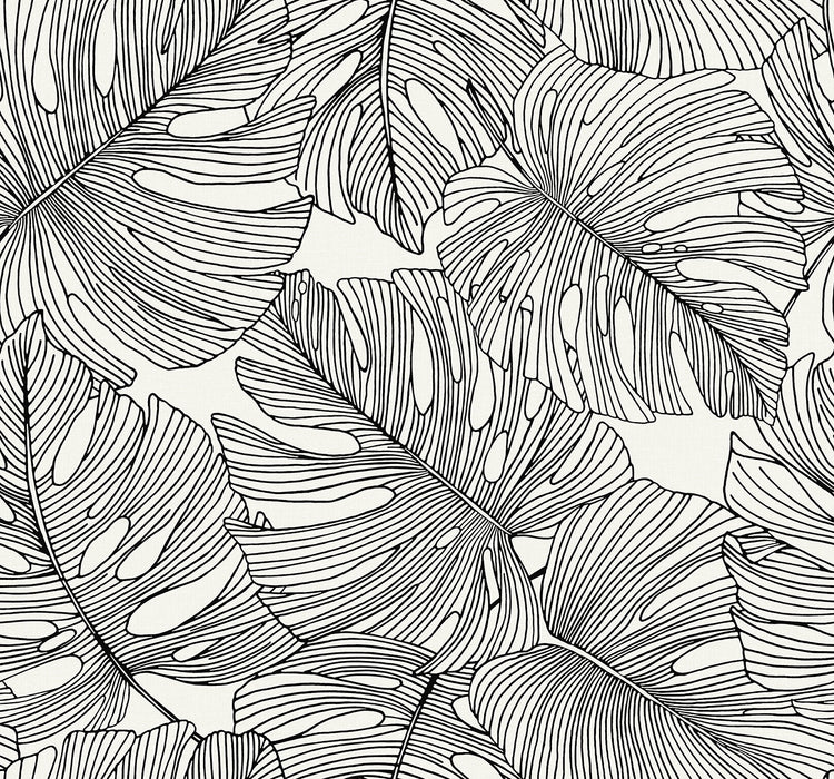 Seabrook Designs Tarra Monstera Leaf Contrasto Wallpaper Sample SC20200