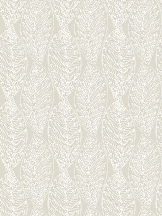 Seabrook Designs Kira Leaf Husk Pebble Wallpaper Sample SC20305