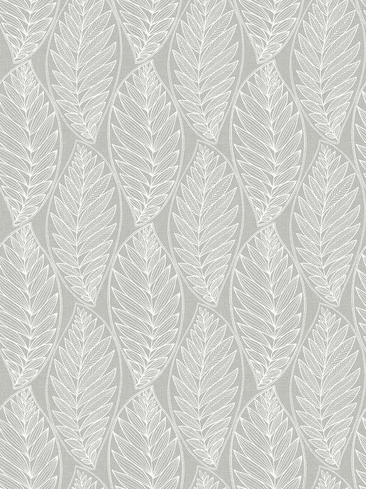 Seabrook Designs Kira Leaf Husk Harbor Grey Wallpaper Sample SC20308