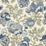 Scalamandre Canterbury Linen Print Oyster & Indigo Fabric SC165930001