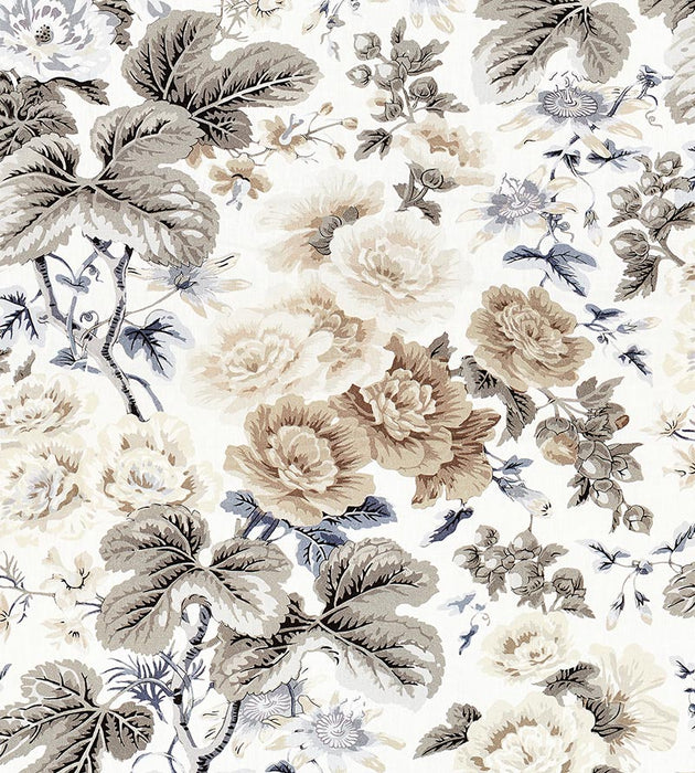 Scalamandre Highgrove Linen Print Winter Sky Fabric SC165950001