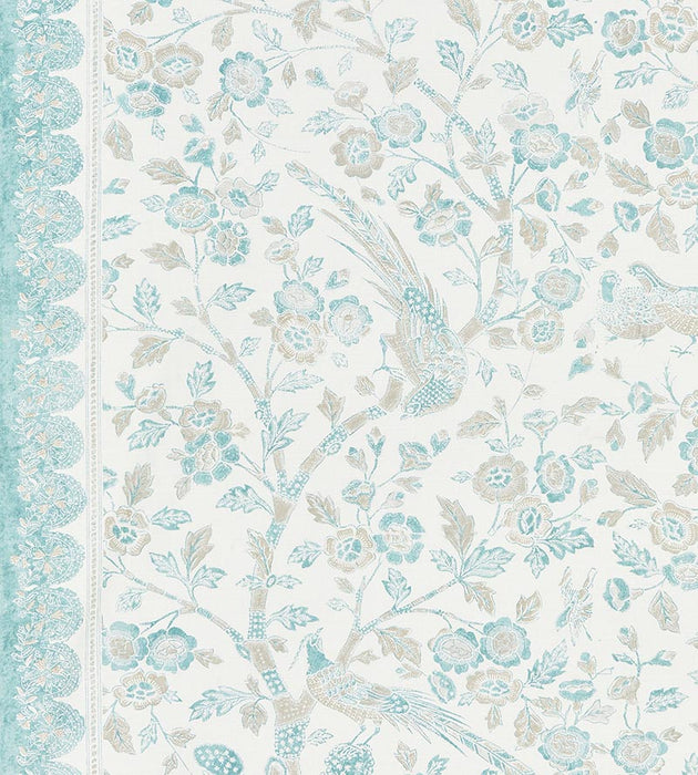 Scalamandre Anissa Print Misty Island Fabric SC166250001
