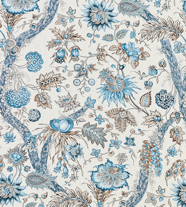 Scalamandre Fleurs Tropicales Water''s Edge Fabric SC166470001