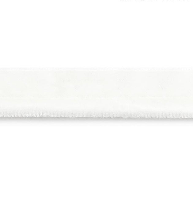 Scalamandre Velvet Rope Cord Snow Trim Sample SCC3160001