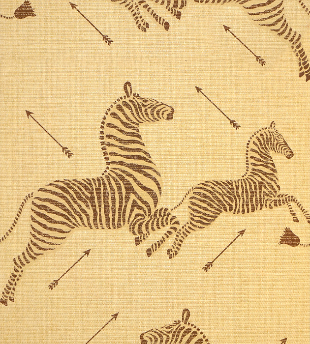 Scalamandre Zebras - Paperweave Natural Wallcovering Sample SCG81388M0001