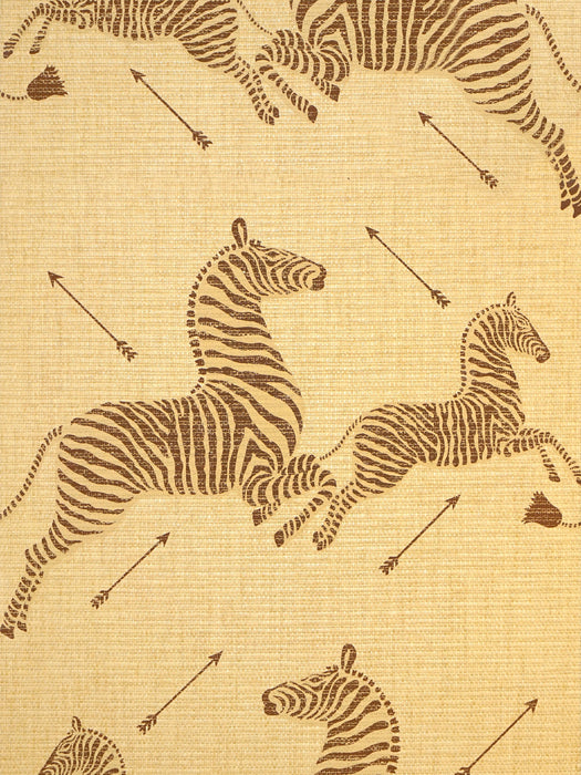 Scalamandre Zebras - Paperweave Natural Wallpaper SCG81388M0001