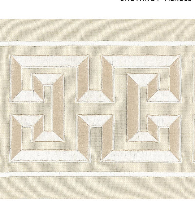 Scalamandre Imperial Embroidered Tape Sand Trim SCT32800001
