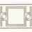Scalamandre Square Link Embroidered Tape Platinum Trim SCT32870001