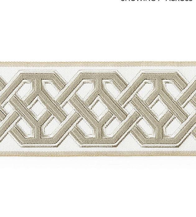 Scalamandre Beaufort Velvet Tape Linen Trim Sample SCT33220001