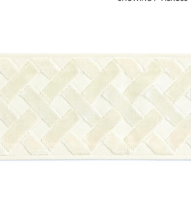 Scalamandre Parquet Velvet Tape Bechamel Trim Sample SCT33260001