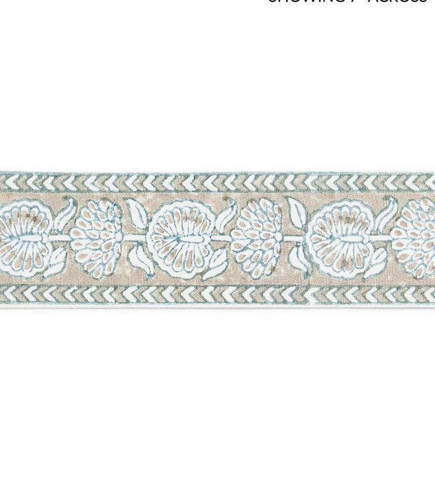 Scalamandre Tulsi Block Print Tape Misty Island Trim SCT33280001