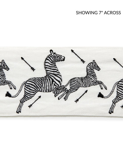 Scalamandre Zebras Embroidered Tape Ivory Trim SCT33320001