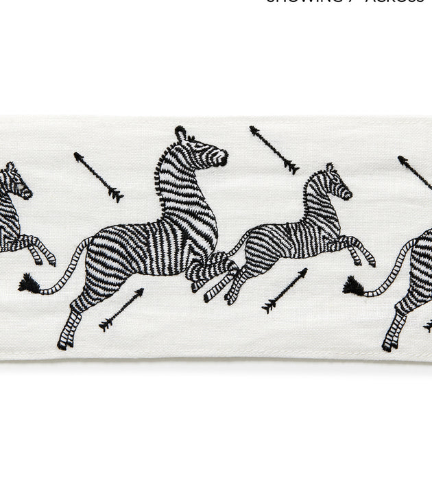 Scalamandre Zebras Embroidered Tape Ivory Trim SCT33320001