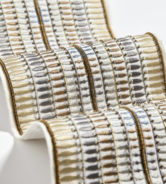 Scalamandre Amarna Embellished Tape Desert Trim SCT33360001
