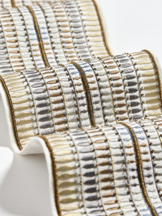 Scalamandre Amarna Embellished Tape Desert Trim SCT33360001