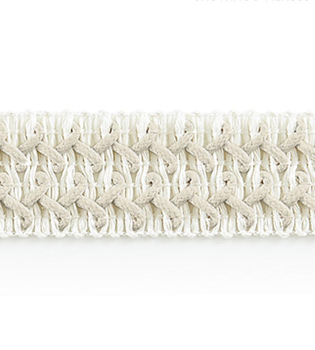 Scalamandre Kaarina Linen Braid Blanc Trim Sample SCV12440001