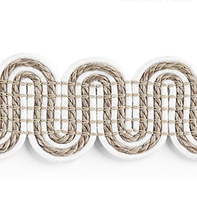 Scalamandre Serpentine Braid Linen Trim Sample SCV12460001