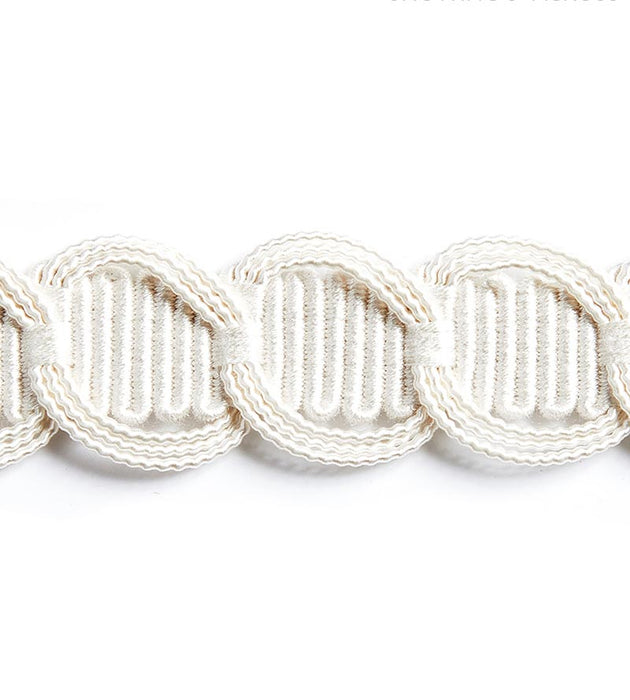 Scalamandre Crescent Braid Frost Trim Sample SCV12480001