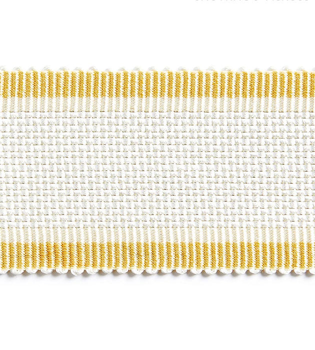 Scalamandre Odeon Shimmer Braid Buttercup Trim Sample SCV12490001