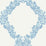 Scalamandre Wreath | Removable Sky Blue Wallpaper SCWP20370PS0001