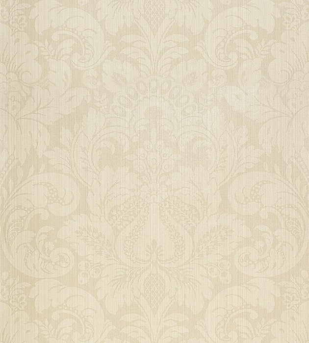 Scalamandre Daphne Linen White Wallpaper Sample SCWP882130001