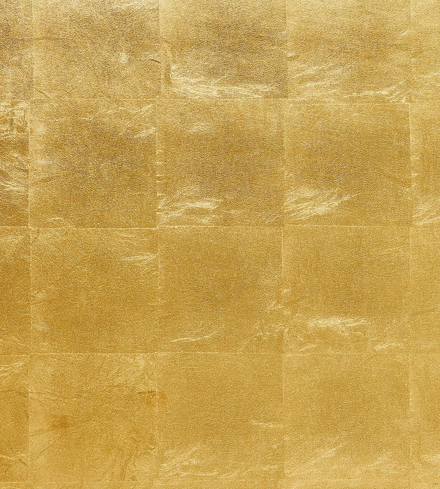 Scalamandre Gold Leaf Gold Metal Wallpaper SCWP883340001