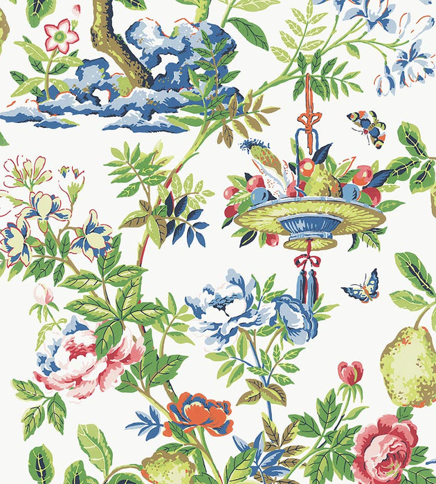 Scalamandre Shantung Garden - Removable Bloom Wallpaper SCWP88377PS0001