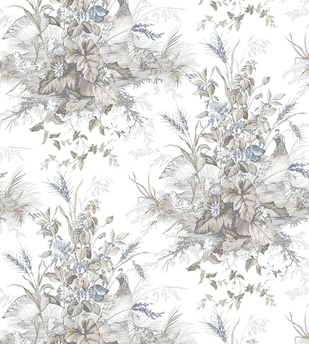 Scalamandre Edwin'S Covey Grisaille Wallpaper SCWP884340001