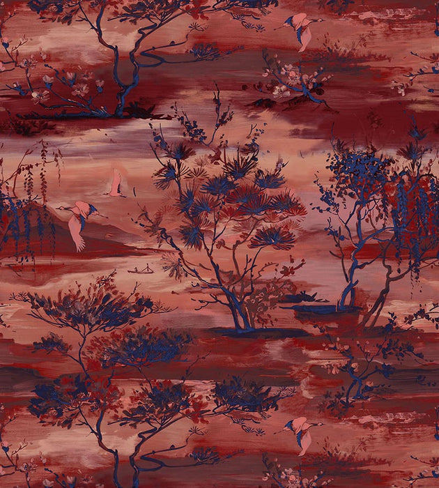 Scalamandre Sagimai Brick Wallpaper Sample SCWP884510001