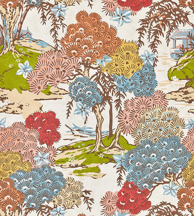 Scalamandre Sea Of Trees - Wallcovering Sunrise Wallpaper SCWP885530001
