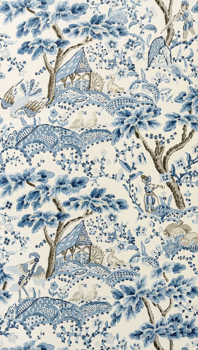 Scalamandre Kelmescott Porcelain Wallpaper SCWP885880001