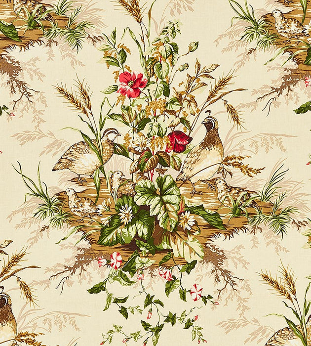 Scalamandre Edwin'S Covey Linen Print Multi On Sisal Fabric SC163100002